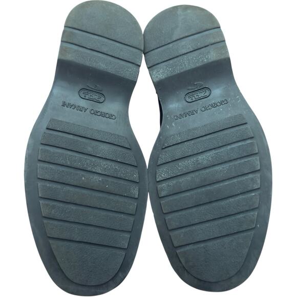 Giorgio Armani Lace Up Brown Suede Shoes Size 43.5 US 10.5 - Picture 12 of 13